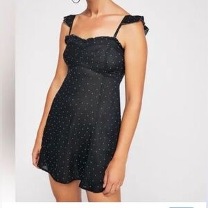 Free People Polka Dot Slip Dress
